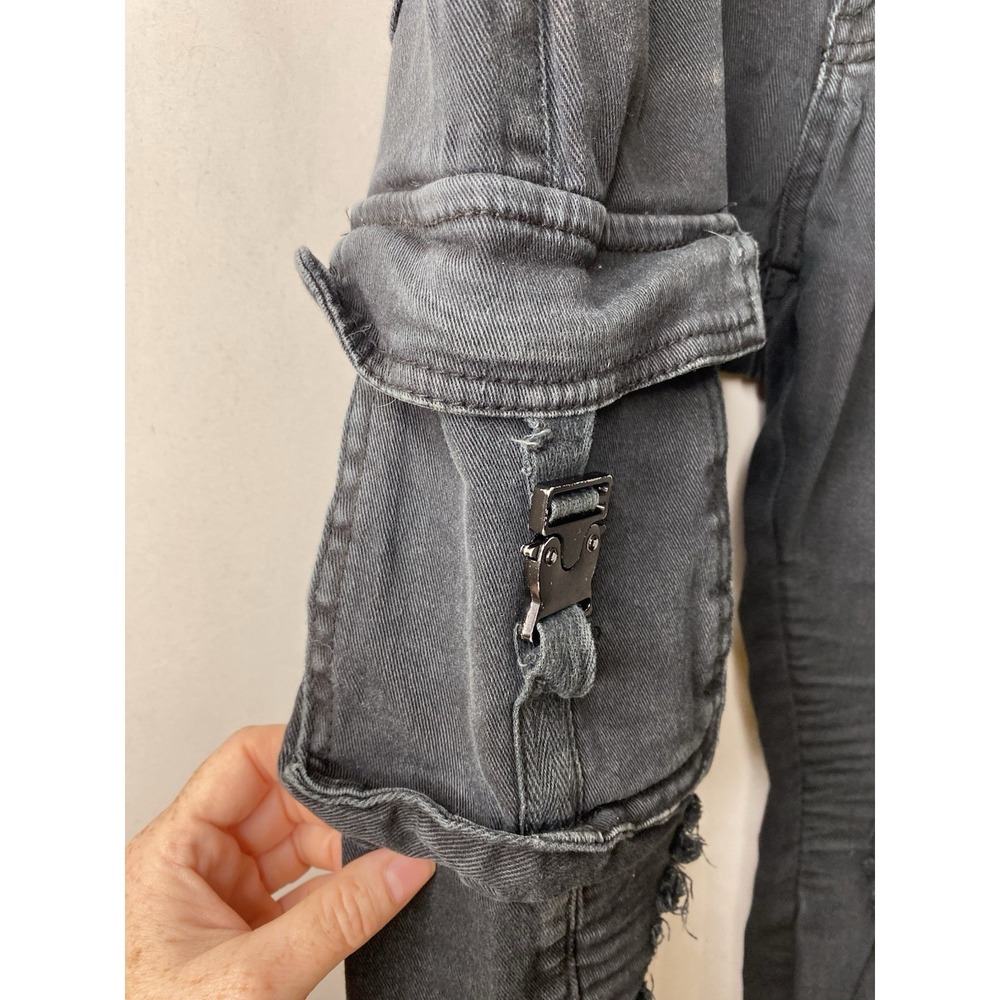 Grindhouse Men's Jeans Size 32/32 Street Wear Gorpcore Punk Tactical Pockets Y2K - Picture 5 of 16